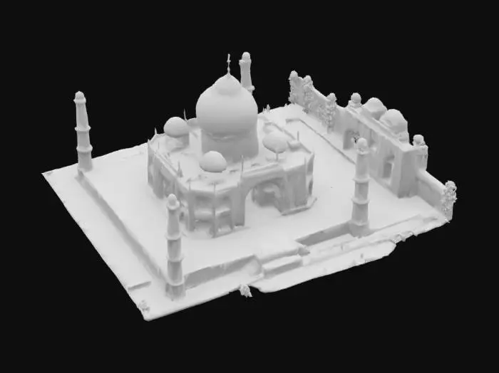 3D model for Taj Mahal at Sunrise