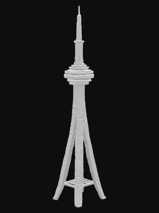 3D model for Popsicle Stick CN Tower #AroundTheWorld#