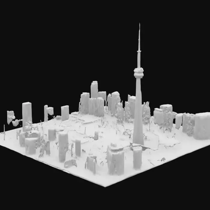 3D model for Toronto Skyline CN Tower