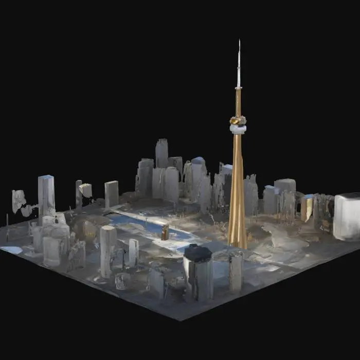 3D model for Toronto Skyline CN Tower