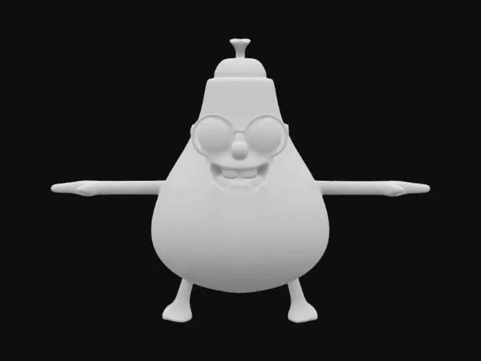 3D model for A_cartoon_teen_nerdy__retopo