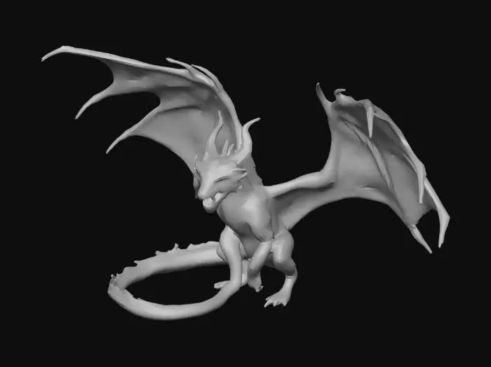 3D model for Ancient dark fantasy dragon, massive wings spread wide, ultra detailed scales, glowing red cracks on body, cinematic lighting, epic pose, hyper realistic, highly detailed textures, dramatic shadows, 8k, masterpiece