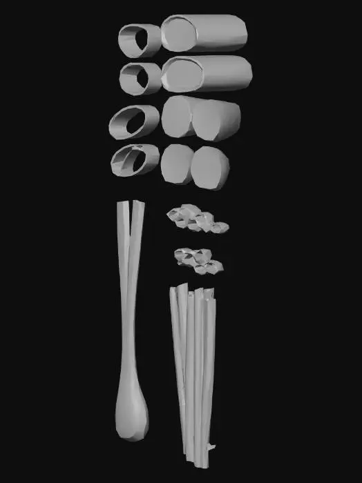 3D model for Green Onion Slices