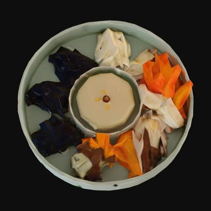 3D model for Korean Dish Platter