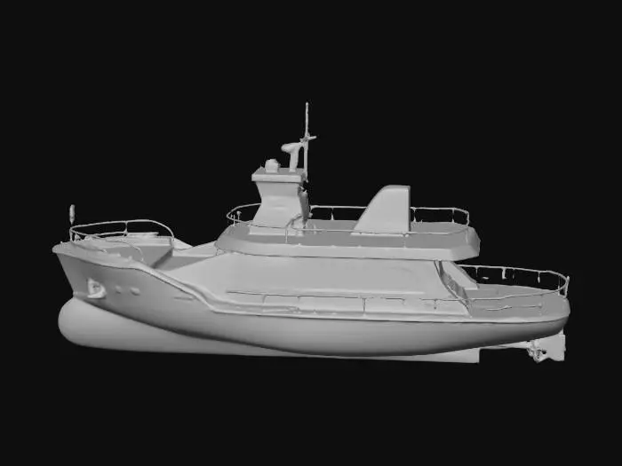 3D model for game ready ferry boat.