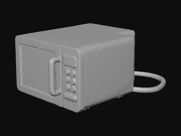3D model for Retro Microwave