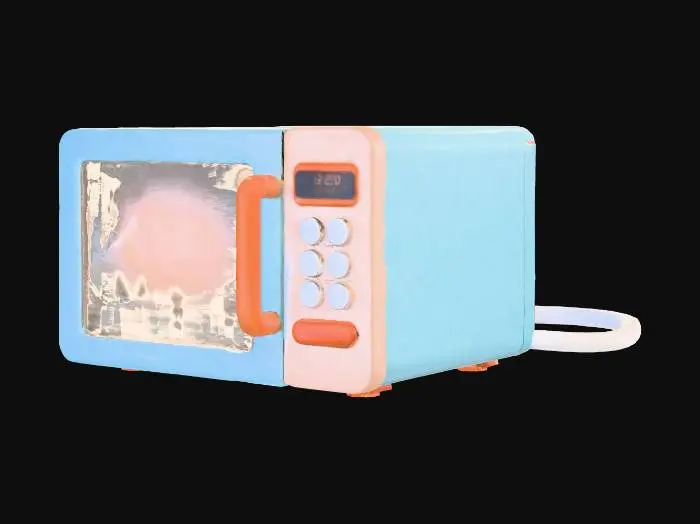 3D model for Retro Microwave