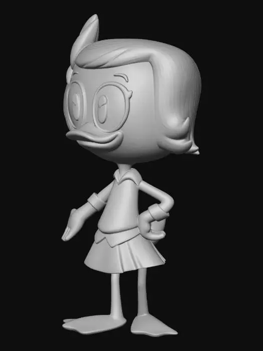 3D model for Pink Bow Duck