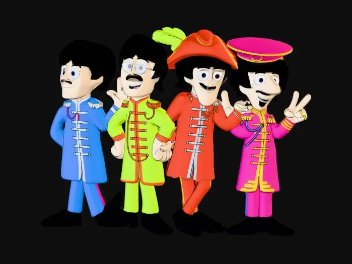 3D model for Sgt Pepper Quartet