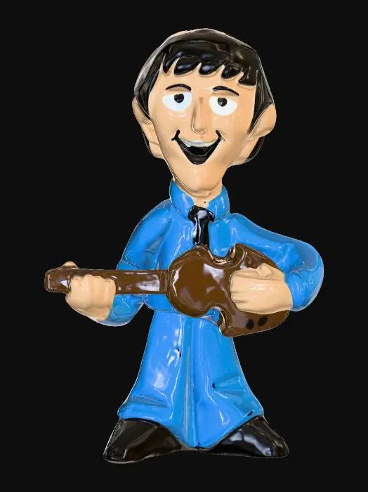 3D model for Paul McCartney Blue-Suited with the Höfner 500/1 violin bass Figurine