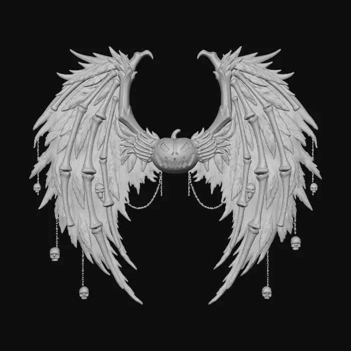 3D model for Spectral Equinox Wings, #Halloween2025#