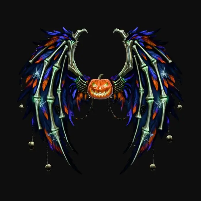 3D model for Spectral Equinox Wings, #Halloween2025#