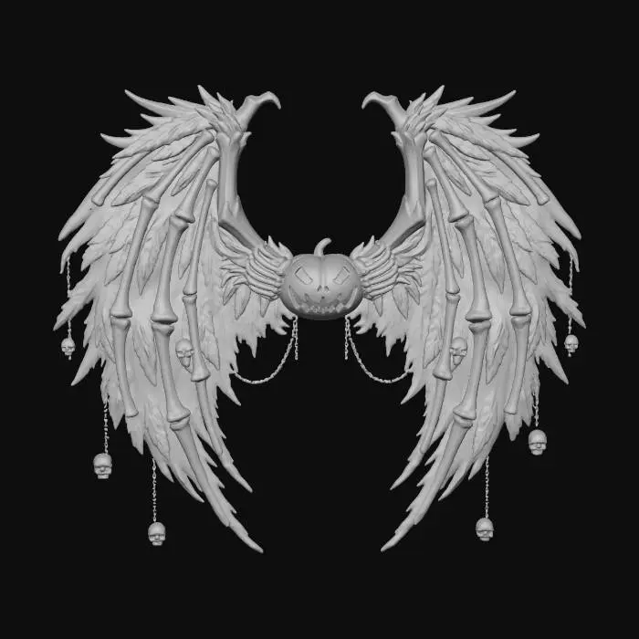 3D model for Spectral Equinox Wings, #Halloween2025#