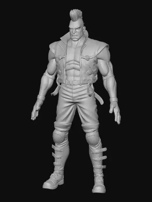 3D model for Punk Warrior