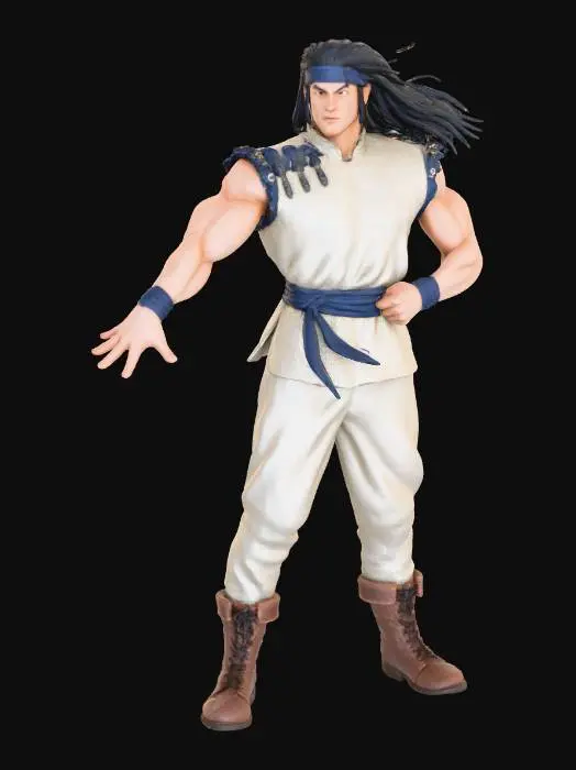3D model for Warrior Stance