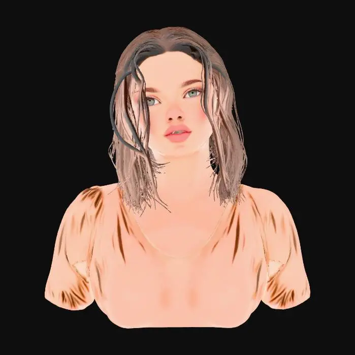 3D model for create or make a hyper-realistic full-body female skin texture based on the reference: warm tan skin, natural pores, subtle sheen, smooth gradients, realistic muscle tone, micro-bump detail, soft specular highlights on shoulders, abdomen, and legs. Add a tiny stylized micro-bikini: ultra-thin straps, minimal triangular top, and a narrow V-shaped bottom that reveals most surrounding skin while staying covered. Clean albedo texture, neutral white lighting, no shadows, seamless layout for UV projection on a 3D mesh.