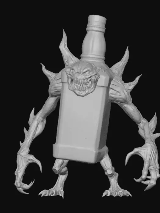 3D model for Jack Daniel’s monster