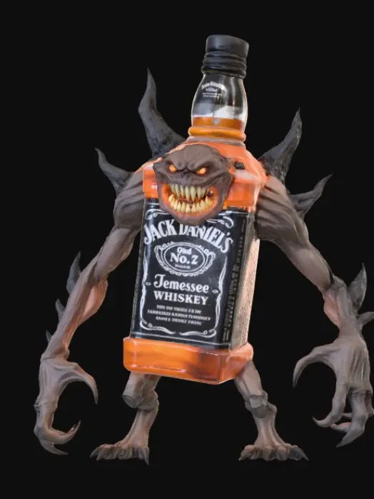3D model for Jack Daniel’s monster