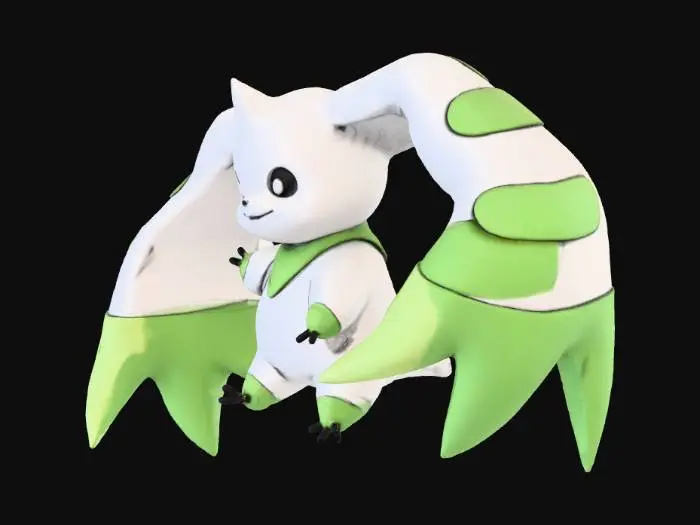 3D model for Fluffy Eared Creature