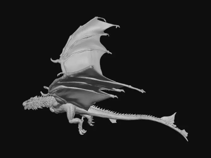 3D model for Azure Wind Dragon