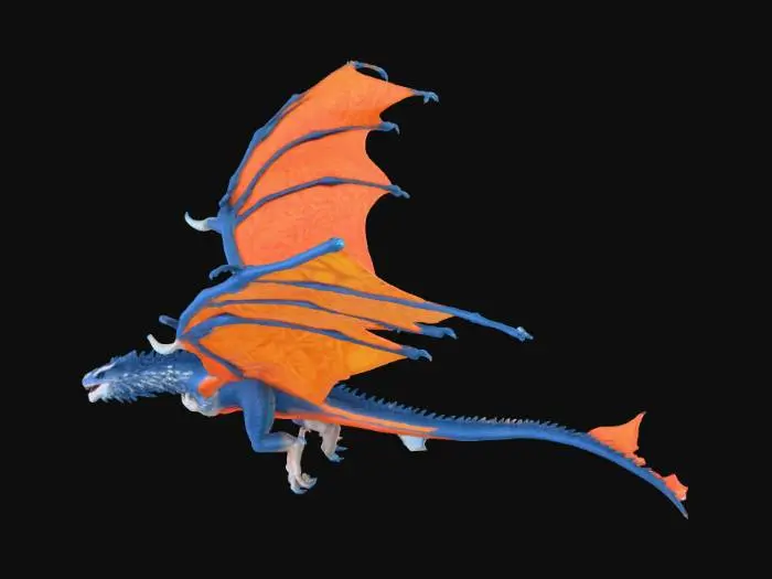 3D model for Azure Wind Dragon
