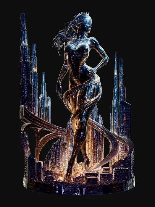 3D model for Neon Goddess