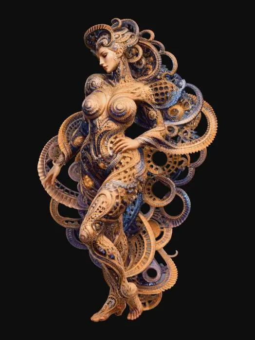 3D model for Cosmic Fractal Couture