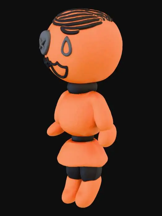 3D model for Playful Doodle Character