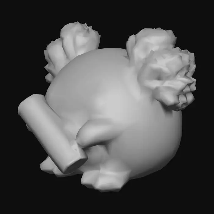 3D model for Axolotl Snack Time