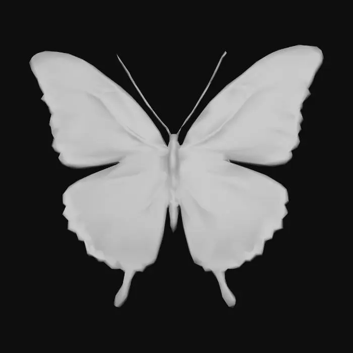 3D model for Azure Whisperer Butterfly