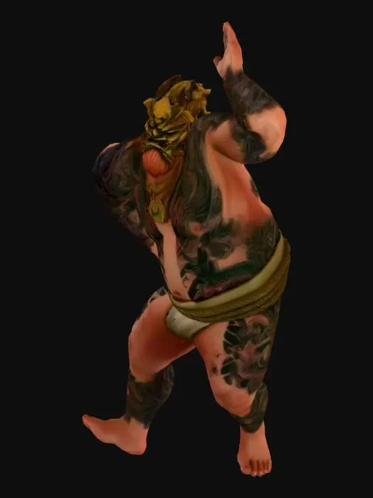 3D model for Warrior's Stance