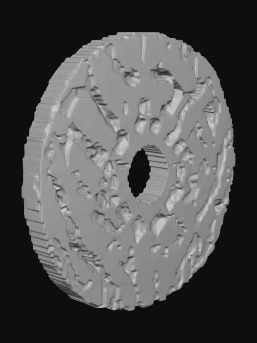 3D model for a special futuristic 4k HD arcobalenalCoin, for a Coin Pusher