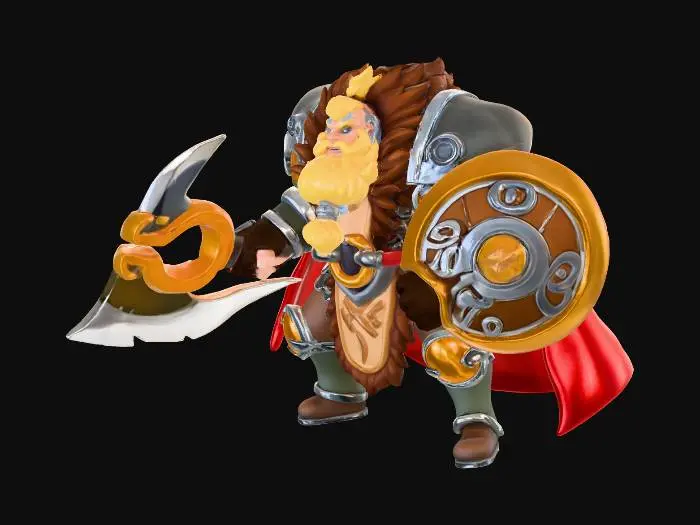 3D model for Viking Warrior