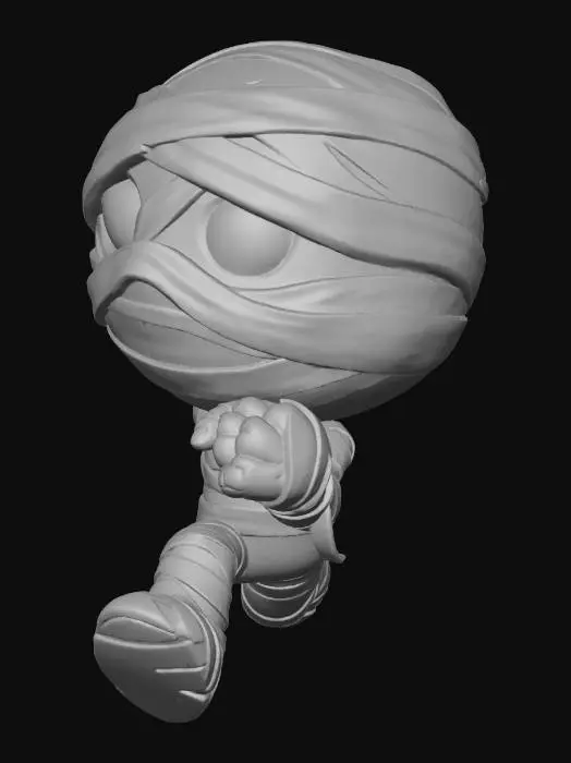 3D model for Cute chibi mummy character with green bandage wraps, glowing bright magenta eyes, dynamic running pose, small body with oversized head, blue wrapped hands, colorful leg wrappings with coral and yellow bands, League of Legends splash art style, digital painting, dramatic magical lighting, highly detailed, vibrant saturated colors, trending on ArtStation
Negative: background, environment, scenery, realistic, photorealistic, dark, horror, scary mummy, adult proportions, human face visible, low quality, blurry, cropped, bad anatomy, deformed, poorly drawn hands, watermark, signature, text, amateur, dull colors, flat lighting, static pose
Parameters: SDXL | 1:1 | 1024x1024 | CFG 7-9 | Steps 30-50 | DPM++ 2M Karras