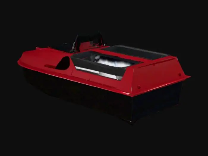 3D model for Red Jet Boat Design
