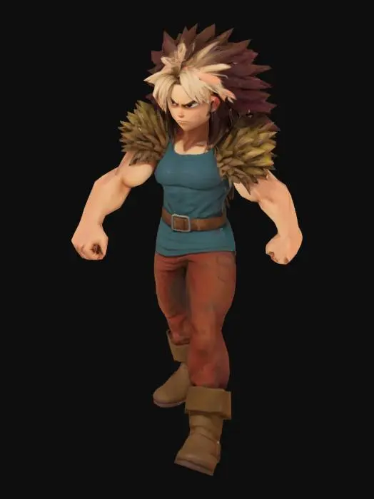 3D model for Warrior of Spiky