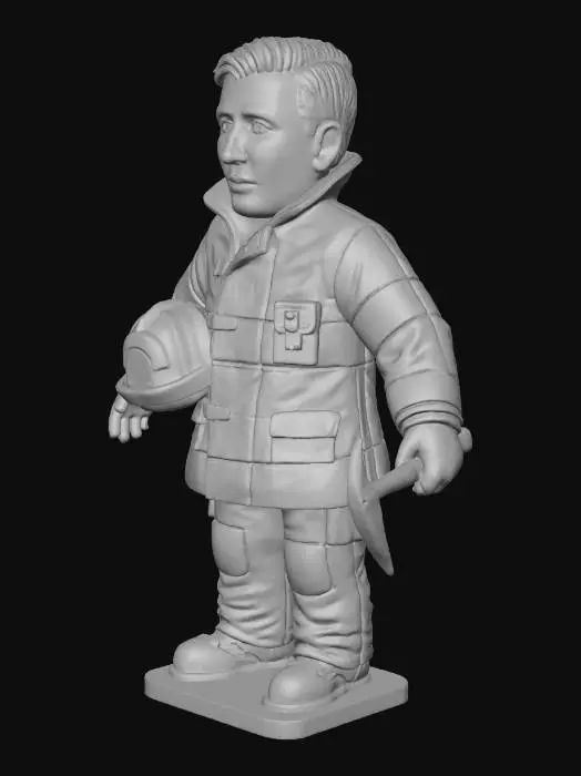 3D model for Firefighter Figure