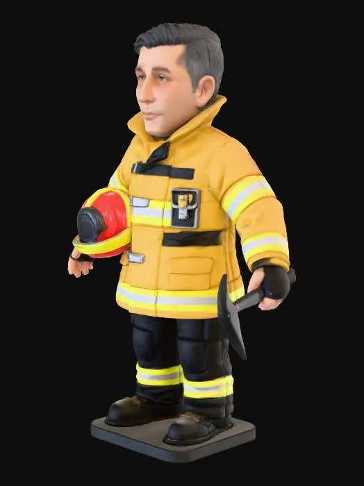 3D model for Firefighter Figure