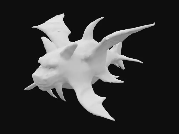 3D model for Duke Fishron, #ocean#