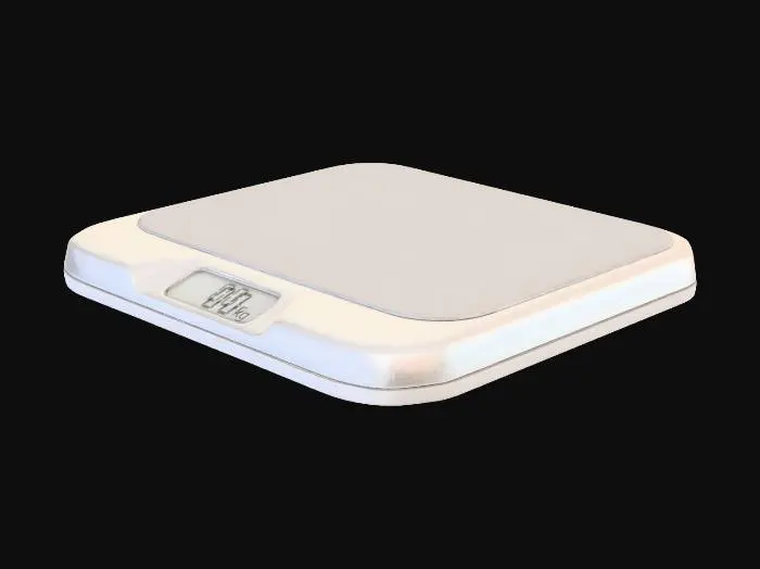 3D model for stylized premium pet weighing scale,
flat platform, simple digital display, modern clean design,
rounded edges, minimal details,
single object, one material, game-ready for Unity,
clean topology, no small details, neutral lighting,
centered, no background
