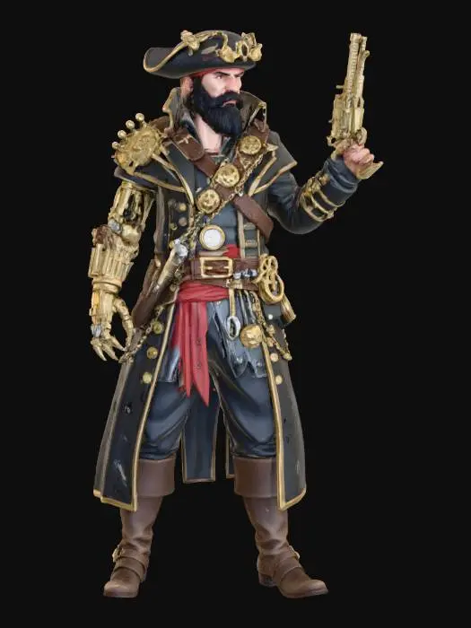 3D model for Steampunk Buccaneer