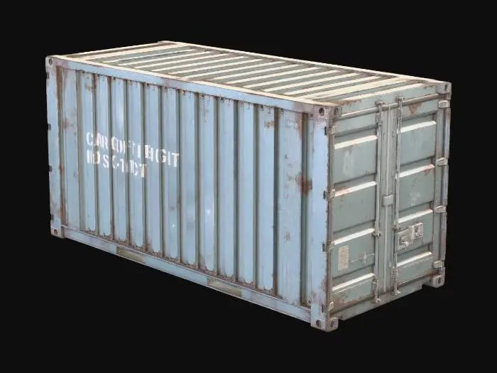 3D model for Rusty Cargo Container