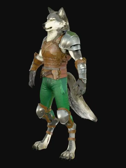3D model for Wolf soldier