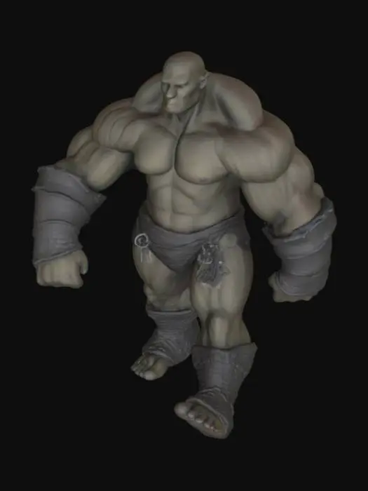 3D model for Giant Humanoid in T-Pose