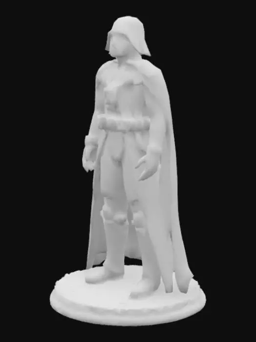 3D model for Darth Vader rpg miniature with base
