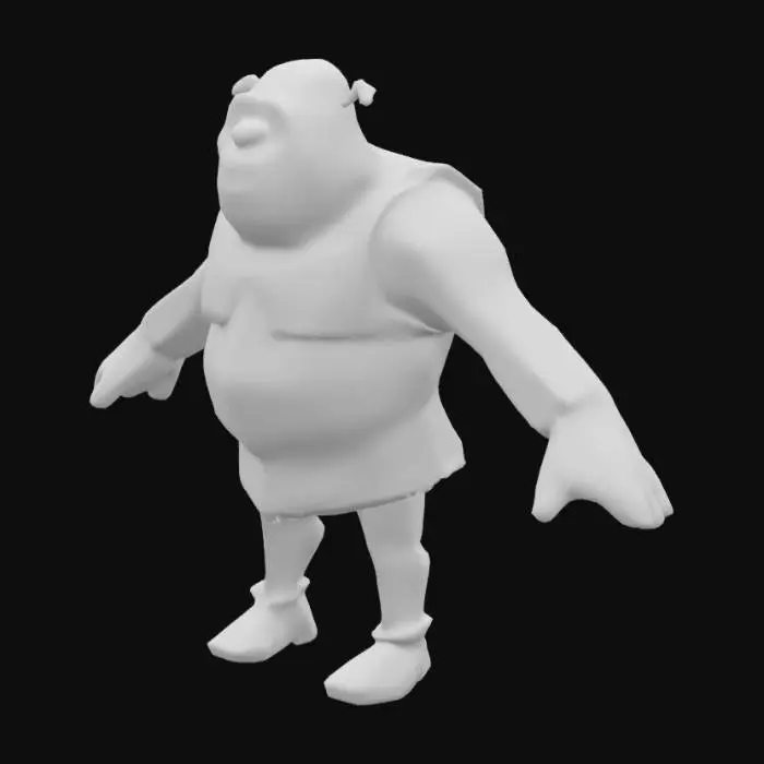 3D model for Shrek Character Render