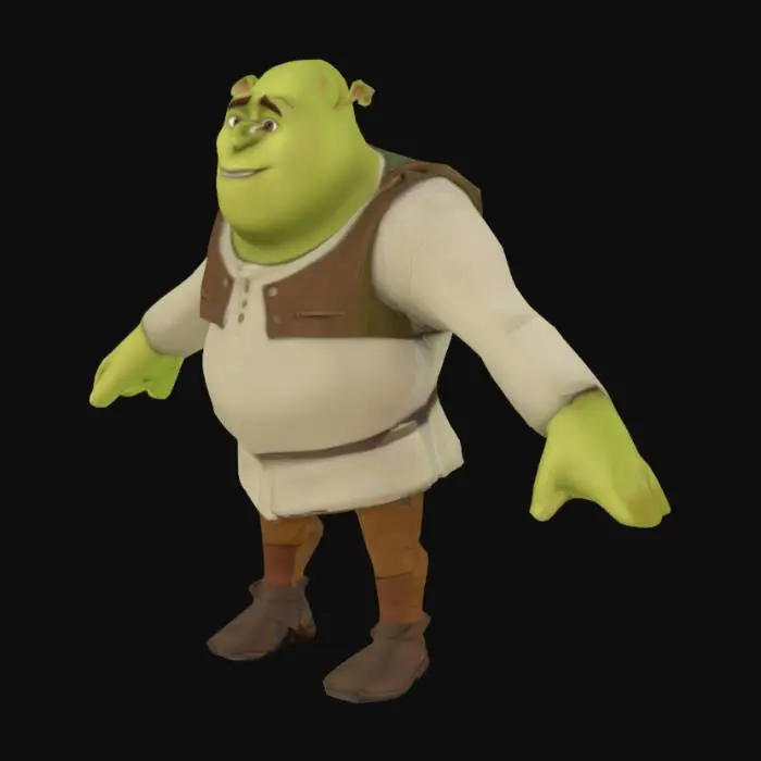 3D model for Shrek Character Render