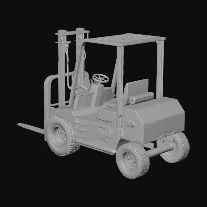 3D model for Forklift with Box