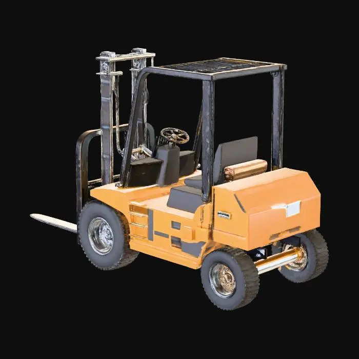 3D model for Forklift with Box