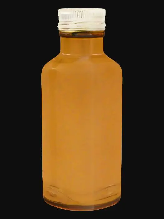3D model for small brown glass medicine bottle
